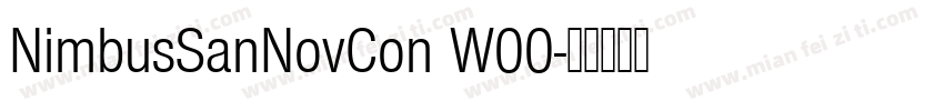 NimbusSanNovCon W00字体转换